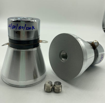 गुणवत्ता  80mm Ultrasonic Piezoelectric Transducer 25/50/80/120k Four Frequency कारखाना
