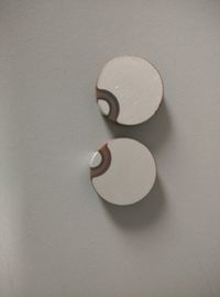 20x5.47mm P8 Piezo Ceramic Plate Positive and Negative Electrodes on the same Surface